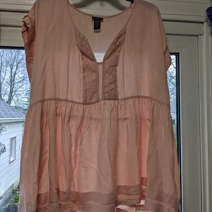 Peach colored swing top 2X